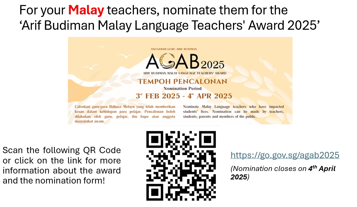 Distinguished Malay Language teacher Award
